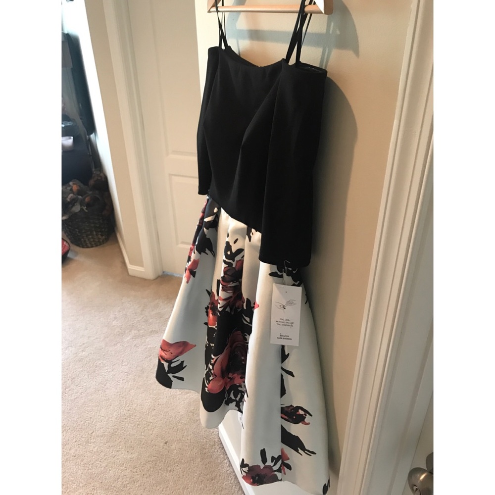 NWT Betsy &Adam Off-The-Shoulder Fit & Flare Dress - Picture 3 of 7